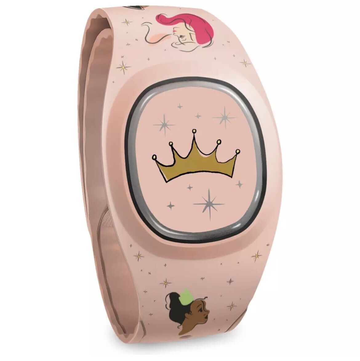 Disney Parks Princess Tiara Magicband + Plus Pink Ariel Belle Mulan Unlinked NEW