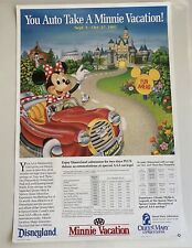Disneyland A MINNIE VACATION AAA Poster SPACE MOUNTAIN 1991  picture