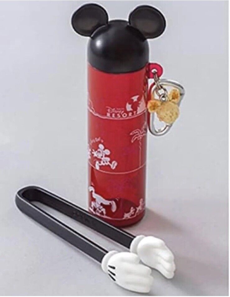 Japan Tokyo Disney Resort Popcorn Tongs Mickey Mouse Hands + Container US Seller