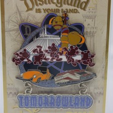 C2 Disney DLR LE Pin Disneyland Is Your Land Tomorrrowland Space Mountain picture