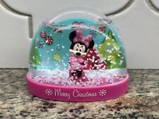 kcare mini mouse disney snow globe vintage merry christmas 15817 KG pink picture