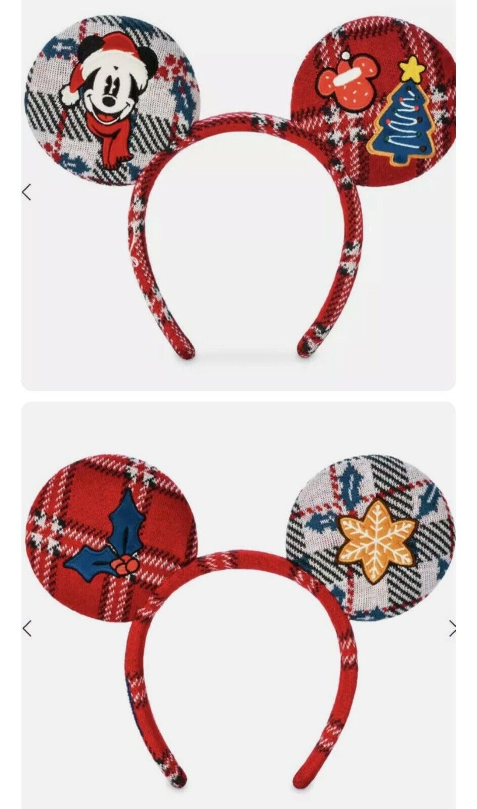 2021 Disney Parks Christmas Mickey Mouse Ears Holiday Sweater Headband