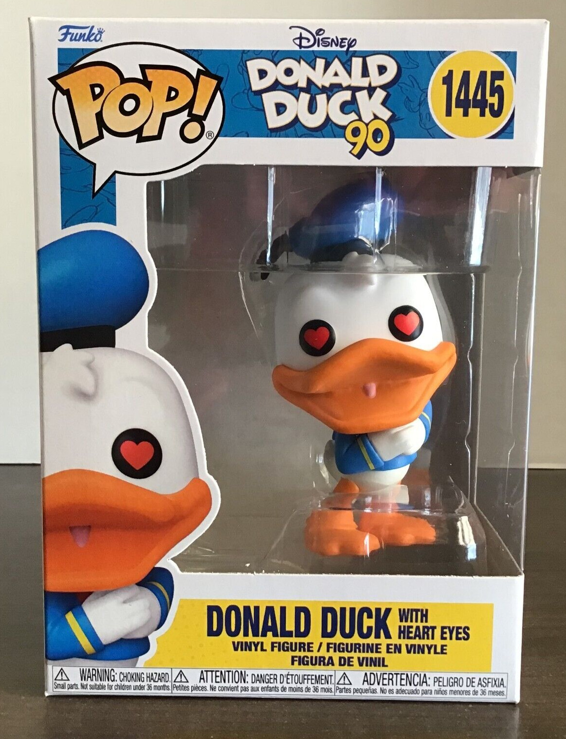 Funko Pop Disney Donald Duck 90th Anniversary Donald Duck with Heart Eyes #1445