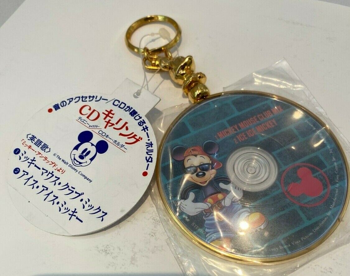 Walt Disney Mickey Mouse Club   mini cd JAPAN, 2 TRACK + KEYCHAIN OFFICIAL MERCH