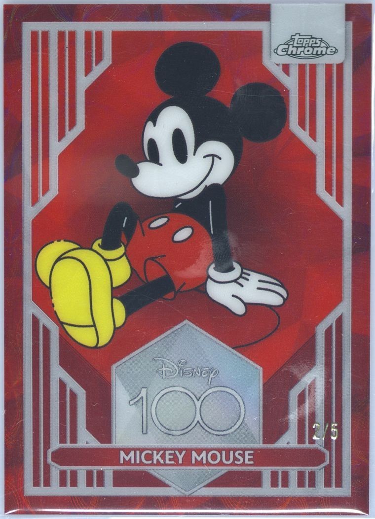 Refrigerator Magnet of 2023 Topps Chrome Mickey Mouse Red Refrigerator Magnet of 2023 Topps Chrome Mickey Mouse Red
