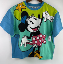 Disney Parks Women Mini Mouse Cropped Top Graphic T-Shirt Multicolor  2XL NWT picture