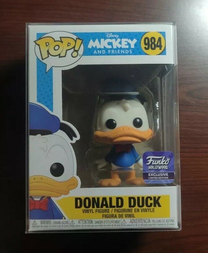*FREE PROTECTOR* FUNKO POP DONALD DUCK HOLLYWOOD STORE EXCLUSIVE LE #984