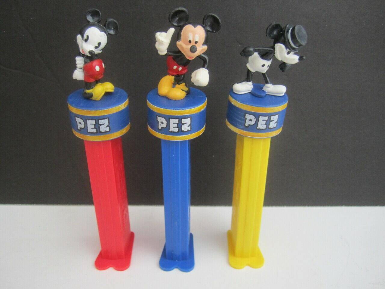 Mickey Mouse Pez Dispenser 80 Years Limited Edition Disney 2007 Set Of 3