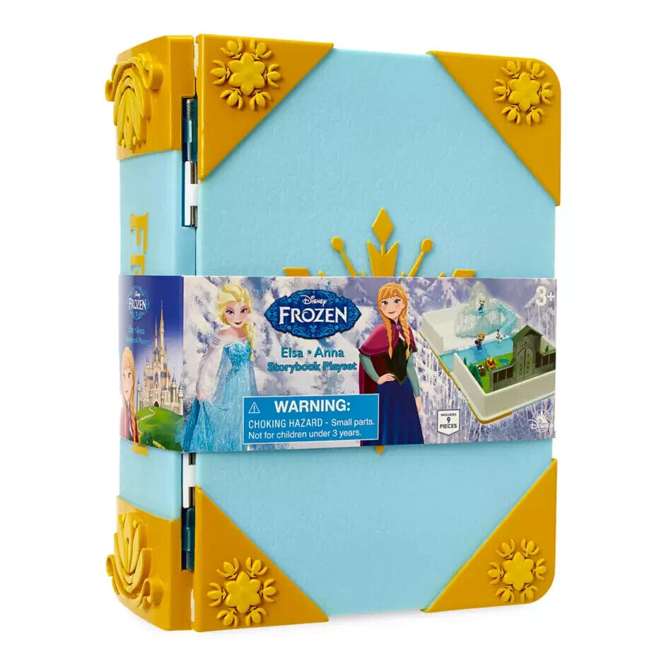 Disney Parks Princess Anna Elsa Frozen Storybook Playset New