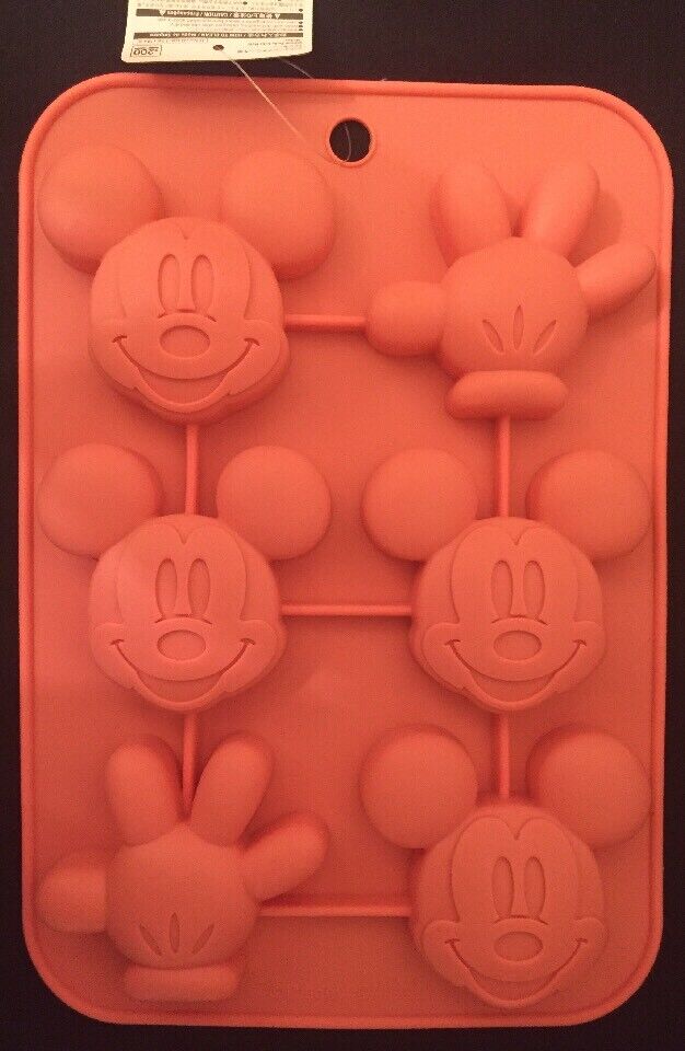 Disney Mickey Mouse Face Glove Silicone Mini Cake Mold Daiso New