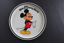Mickey Mouse Metal Tray Plate Souvenir w/ Bag Together at Disney World (ee) picture