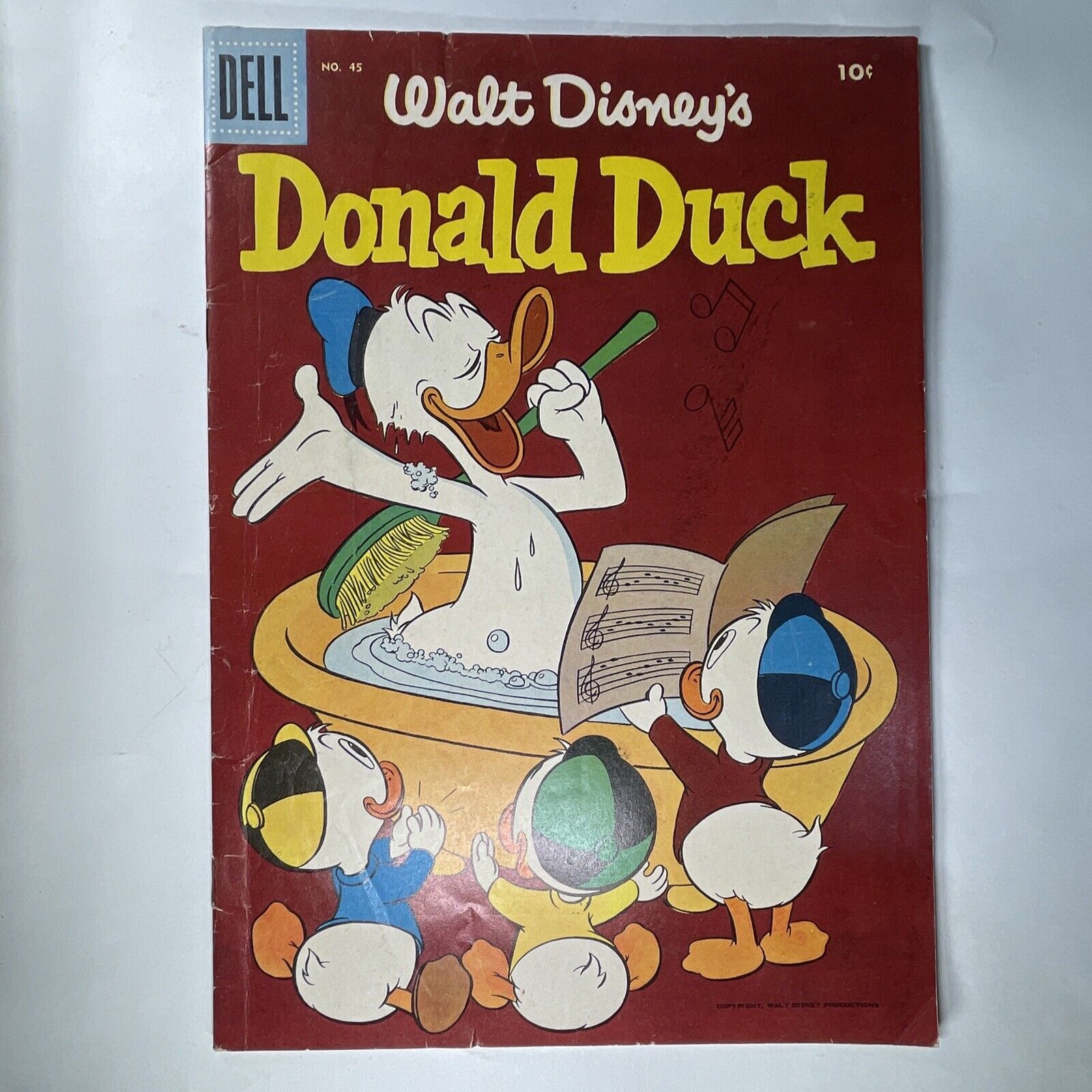 Walt Disney's Donald Duck #45 Dell Comics Jan. Feb.  1956 Carl Barks FN+