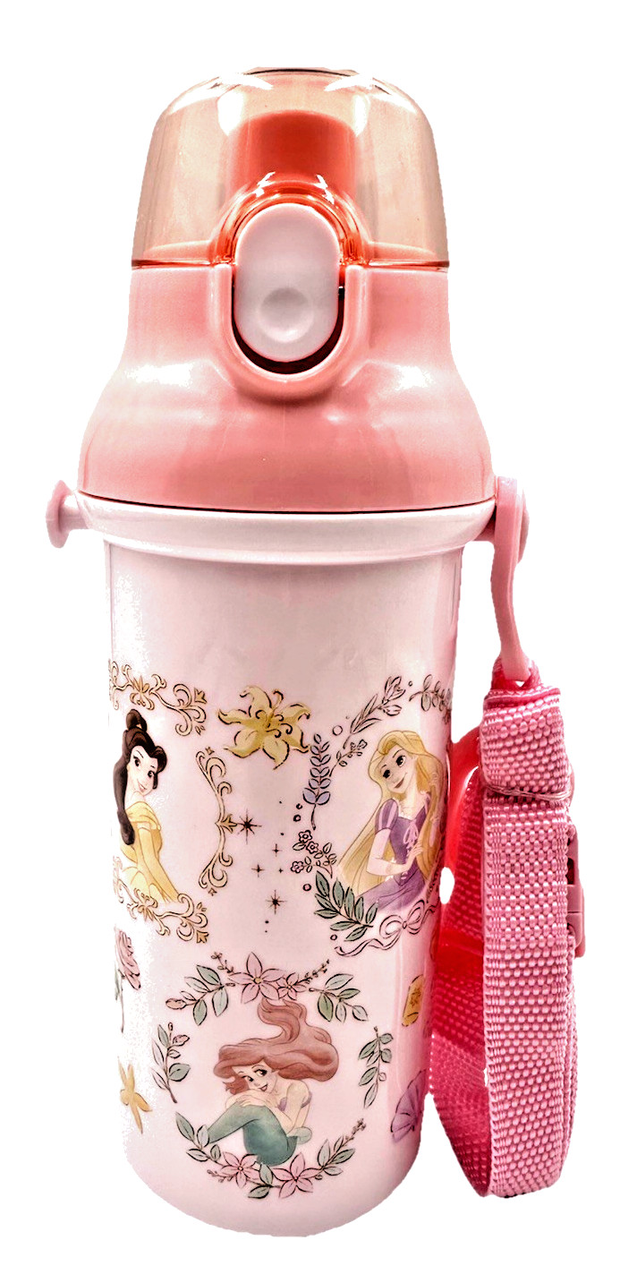 Disney Princess Pink Water Bottle with Strap 16 oz Japan Exclusive BPA Free Disney Princess Pink Water Bottle with Strap 16 oz Japan Exclusive BPA Free