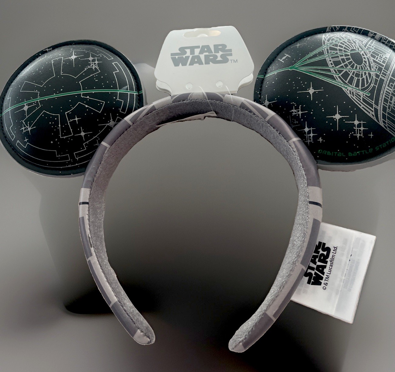 Disney Parks 2026 Star Wars Death Star Minnie Mickey Mouse Ear Headband New Disney Parks 2026 Star Wars Death Star Minnie Mickey Mouse Ear Headband New