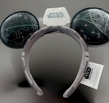Disney Parks 2026 Star Wars Death Star Minnie Mickey Mouse Ear Headband New picture