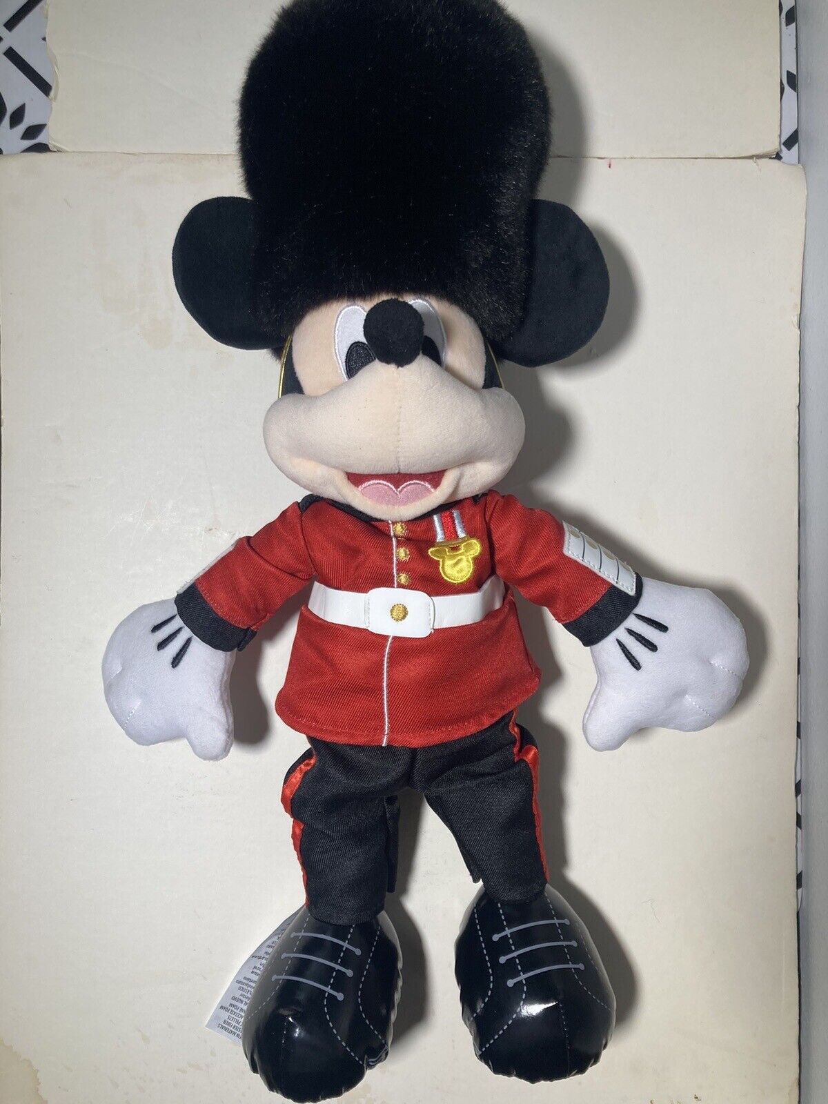 Disney Store Mickey Mouse Guard 18” Soft Toy LONDON