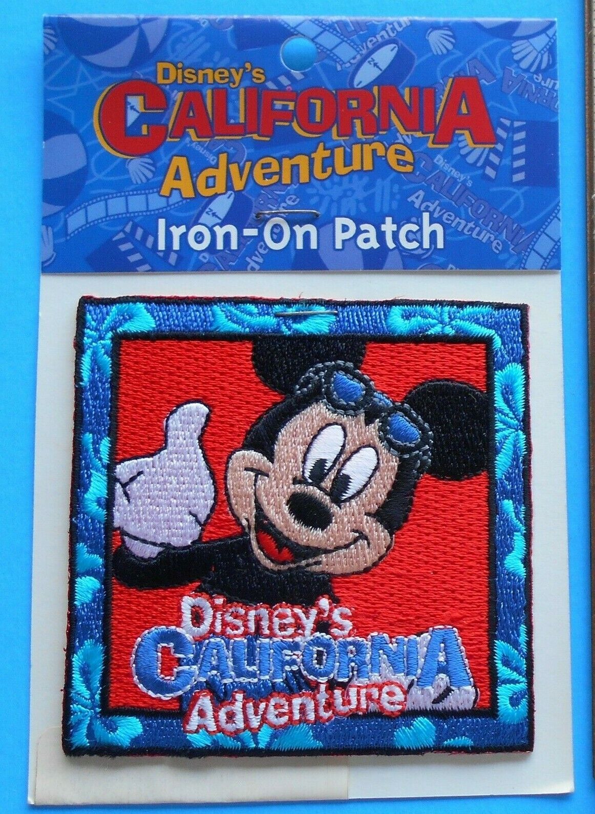 DISNEY CALIFORNIA ADVENTURE MICKEY MOUSE DCA EMBROIDERED PATCH 