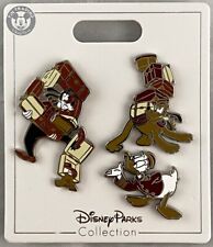 Disney Parks Goofy Donald Duck Pluto Bellhop Tower of Terror Hotel 3 Pin Set picture