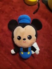 Mini Mickey Mouse Plush 8n Blue Overalls & Matching Hat  NEW picture