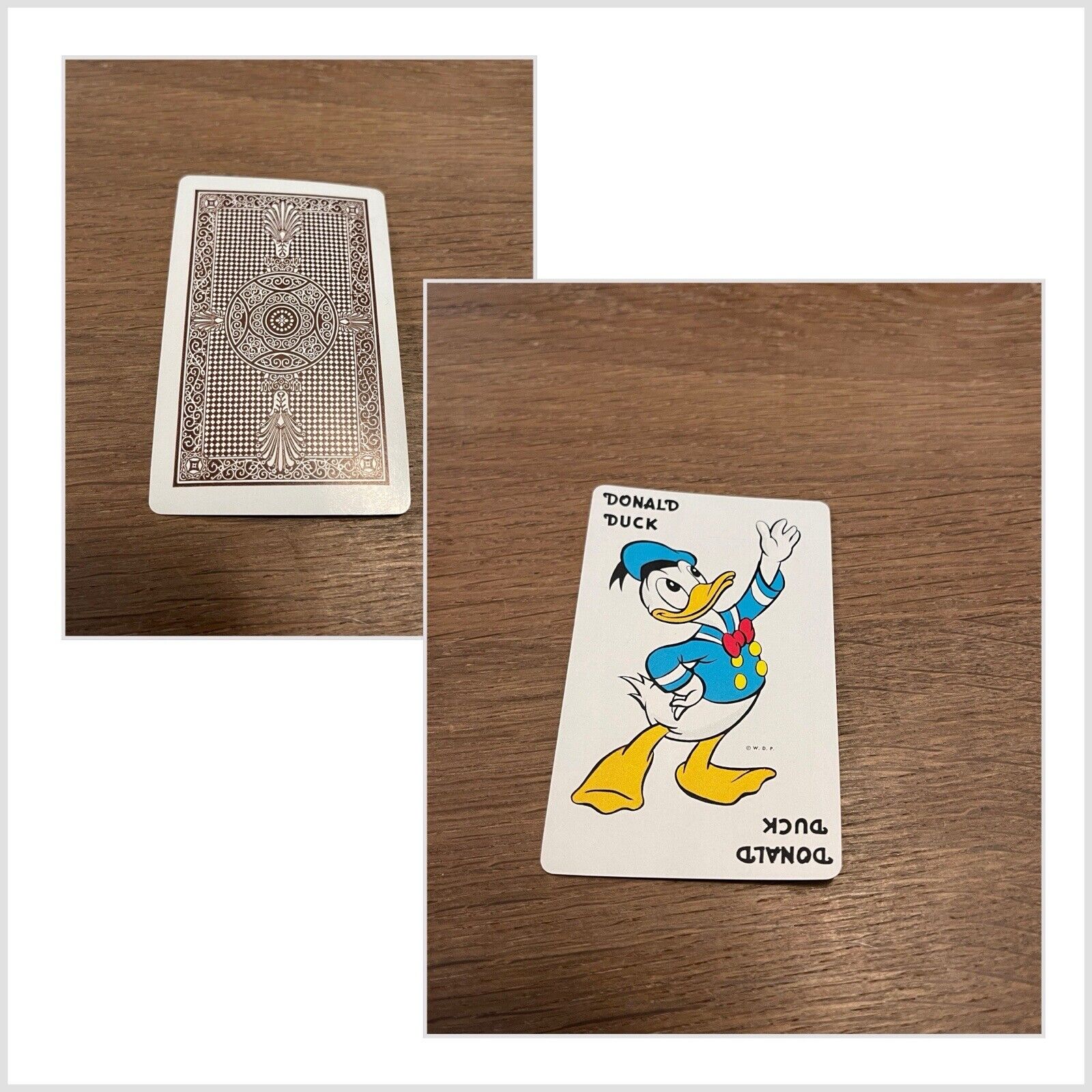 RARE VINTAGE 1949 WHITMAN DISNEY DONALD DUCK PLAYING CARD GAME DONALD DUCK CARD