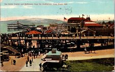Postcard The Roller Coaster and Bathhouse in Long Beach, California~137131 picture