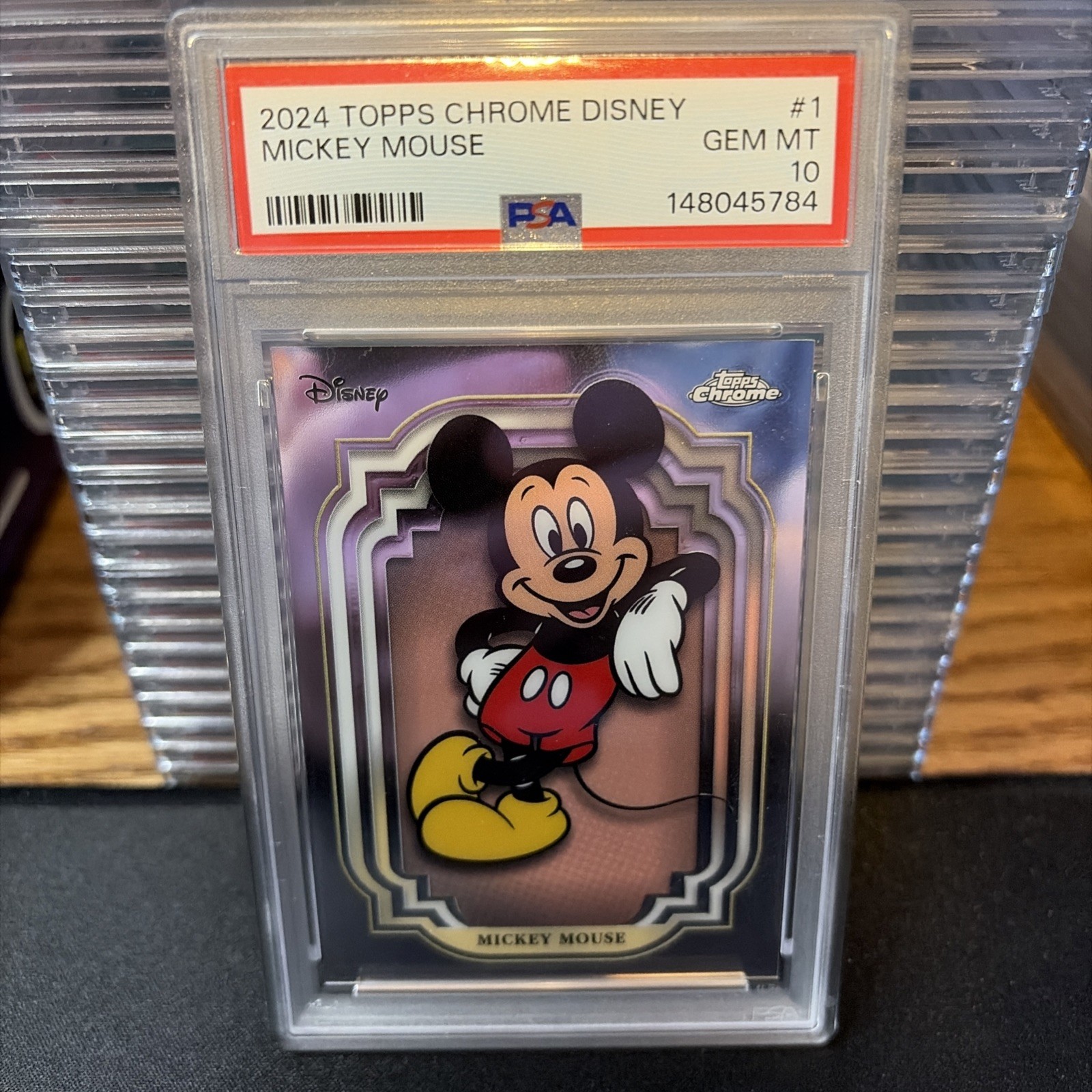 2024 Topps Chrome Disney #1 Mickey Mouse PSA 10 🔥 📈 2024 Topps Chrome Disney #1 Mickey Mouse PSA 10 🔥 📈