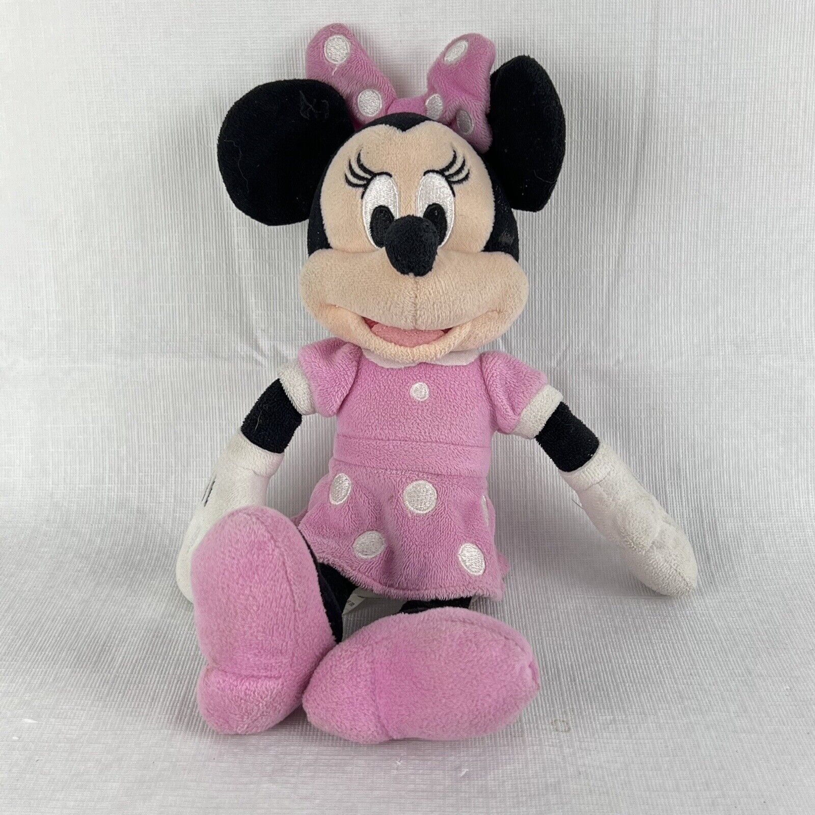 Mini Mouse 9” Disney Pink Polka Dot Dress Just Play Kids Plush