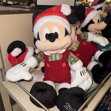 2026 Disney Parks Christmas Holiday Mickey Mouse Plush New With Tags picture