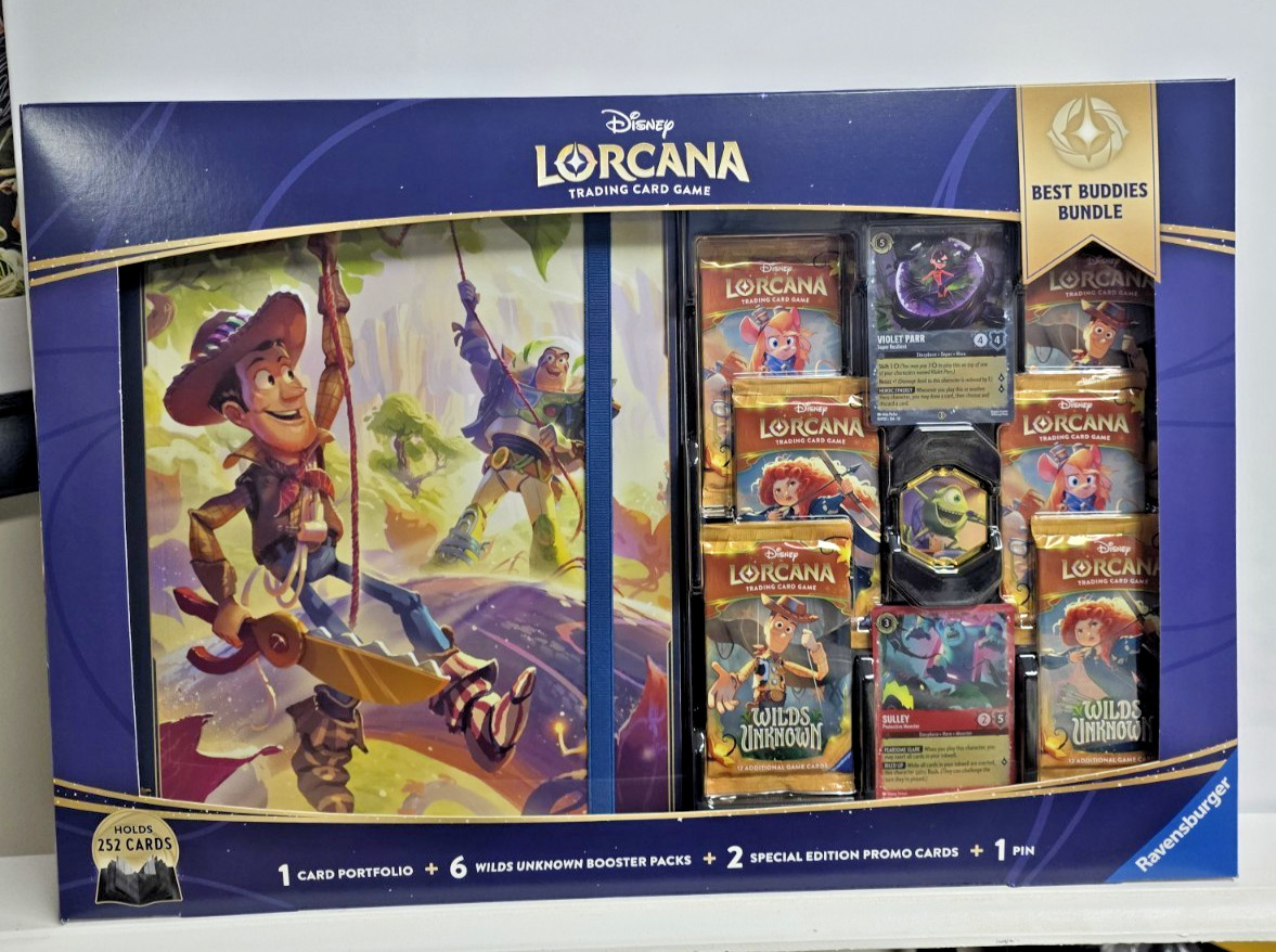 Disney Lorcana Best Buddies Bundle Wilds Unknown 6 Boosters Binder Promos Costco Disney Lorcana Best Buddies Bundle Wilds Unknown 6 Boosters Binder Promos Costco