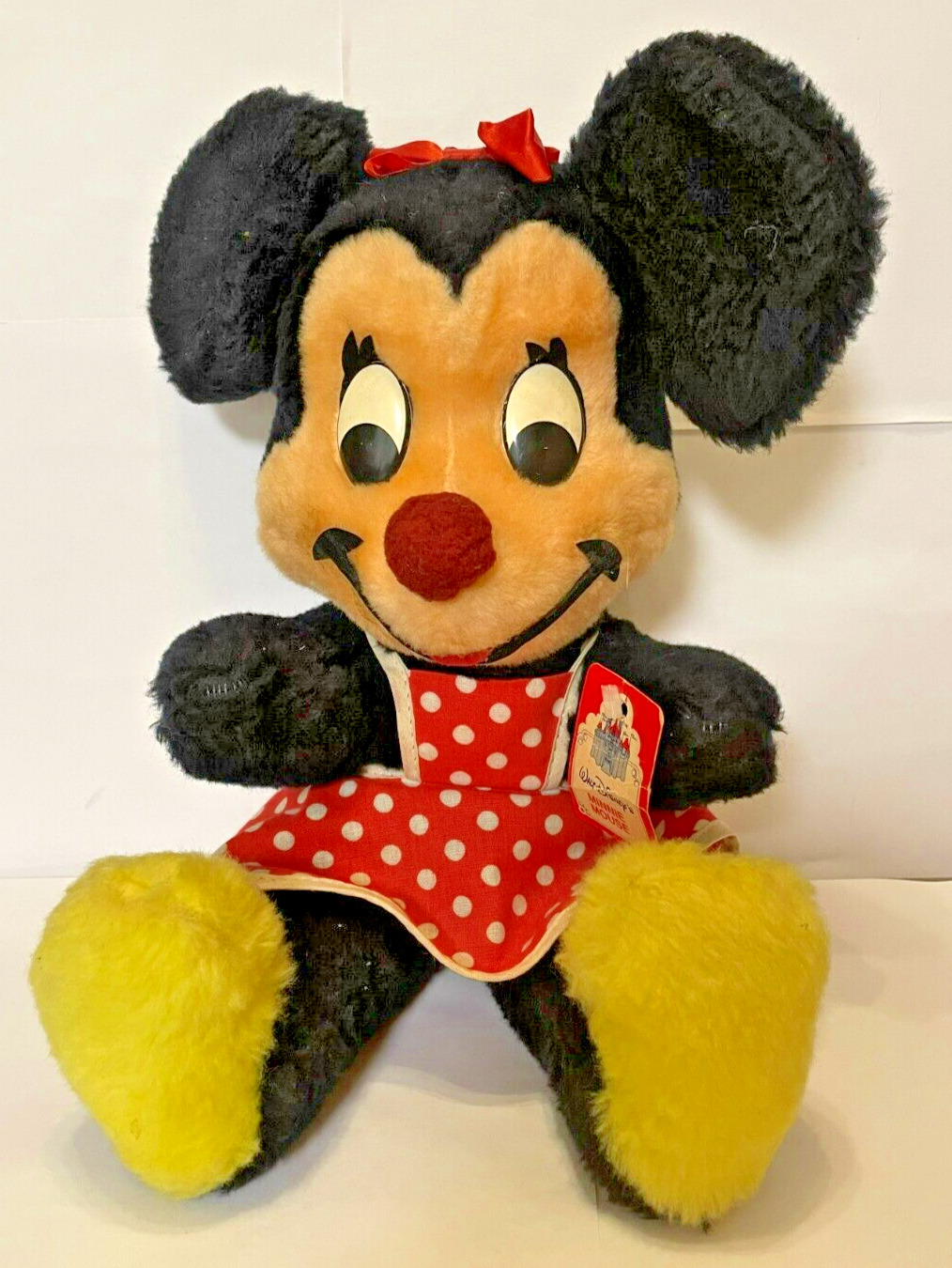 Vintage Mini Mouse  1950's-60's Era Stuffed Doll New With Tags Please Read