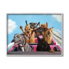 Dogs Riding Roller Coaster Funny Amusement Park picture
