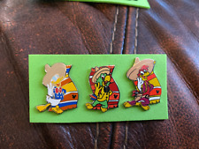3 Disney pin Hidden Mickey  Donald Duck 3 Amigos picture