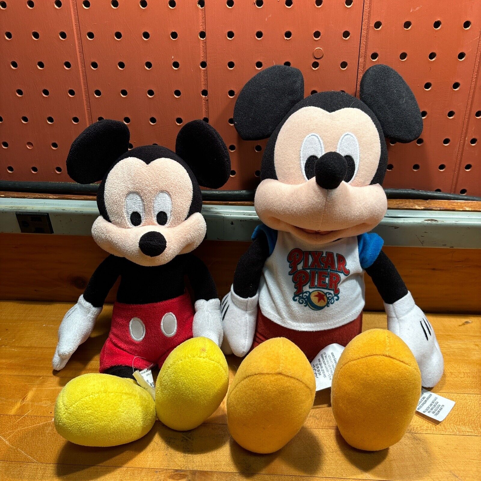 Mickey Mouse & Disney Pixar Pier Stuffed Toy Disneyland Souvenir DCA Plush Set