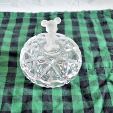 Disney Mickey Mouse Glass Trinket Box Frosted Mickey Disney Logo picture