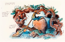 Song of the South Splash Mountain Brer Bear Fox Ride Concept Sketch Print picture