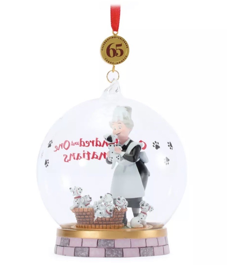 Disney 101 Dalmatians 65th Anniversary Sketchbook Glass Christmas Ornament NEW Disney 101 Dalmatians 65th Anniversary Sketchbook Glass Christmas Ornament NEW