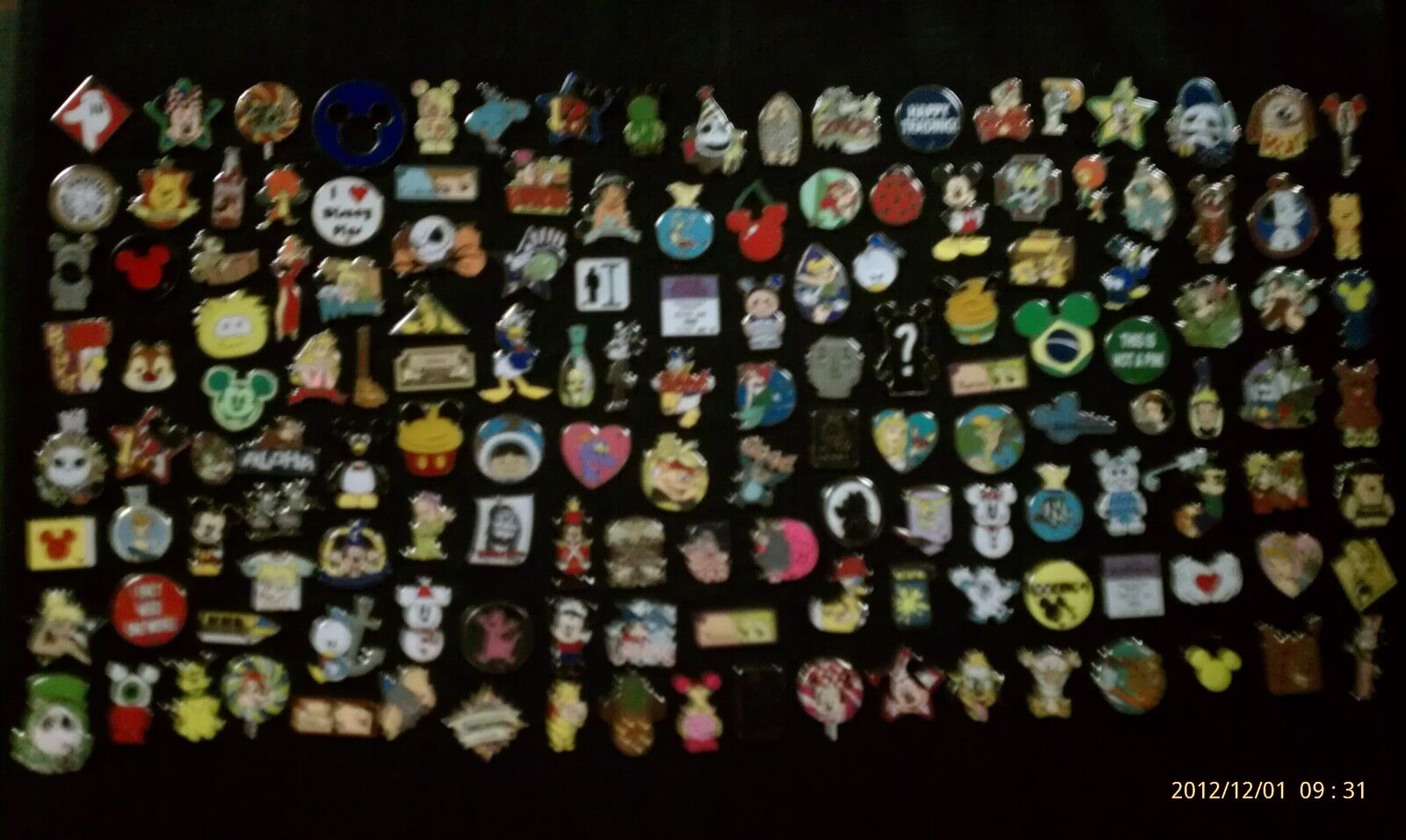 Disney Trading Pins-Lot of 100-No Duplicates-LE-HM-Rack-Cast-Free Shipping-A
