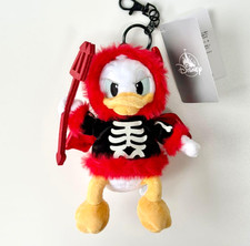 Disney Store Japan Donald Duck Halloween Devil Plush Keychain Bag Charm 2026 picture