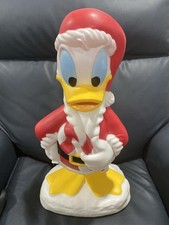 2025 Disney Christmas Donald Duck Santa Claus Lighted Blow Mold Nite Light Up picture