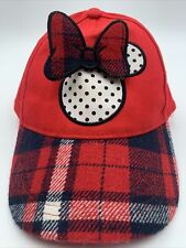Disney Junior Mini Mouse Hat Plaid Bill With 3D Bow picture