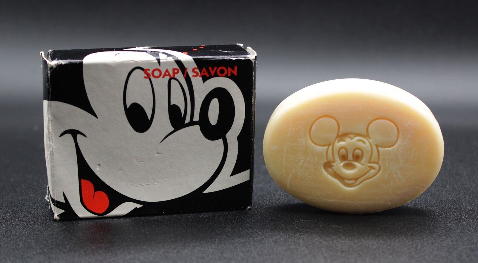 Disneyland Paris Mickey Mouse Savon Soap Bar Good Condition
