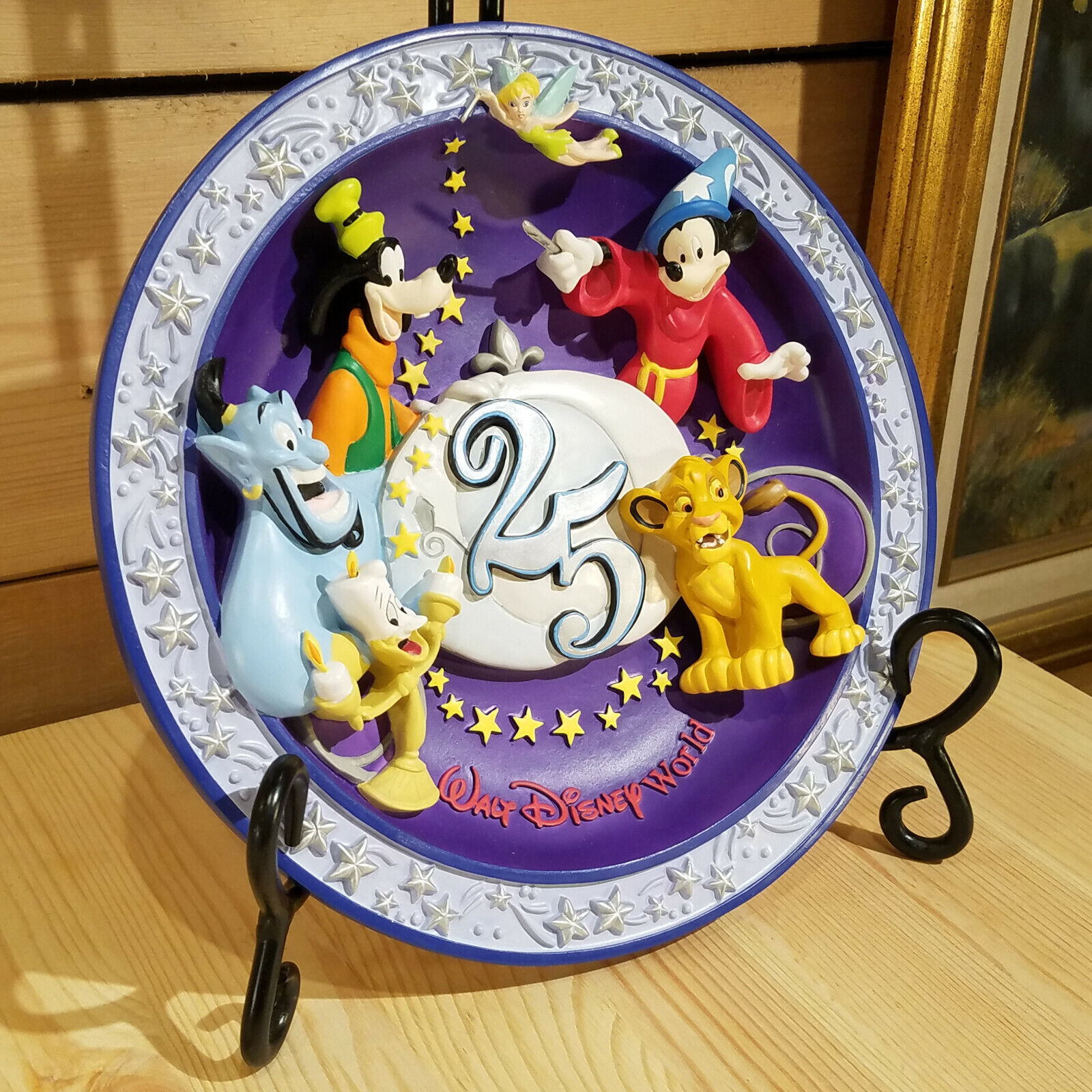 Walt Disney World 25th Anniversary 3D Plate Magical Time In A Magical Place 1996
