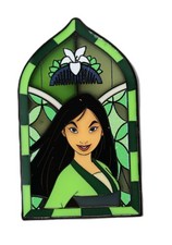 Disney Princess Stained Glass Window Mystery Pin - Mulan picture