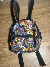 Vintage 90's Nicole Miller Mickey Mouse Walt Disney Gallery Mini Backpack Purse picture