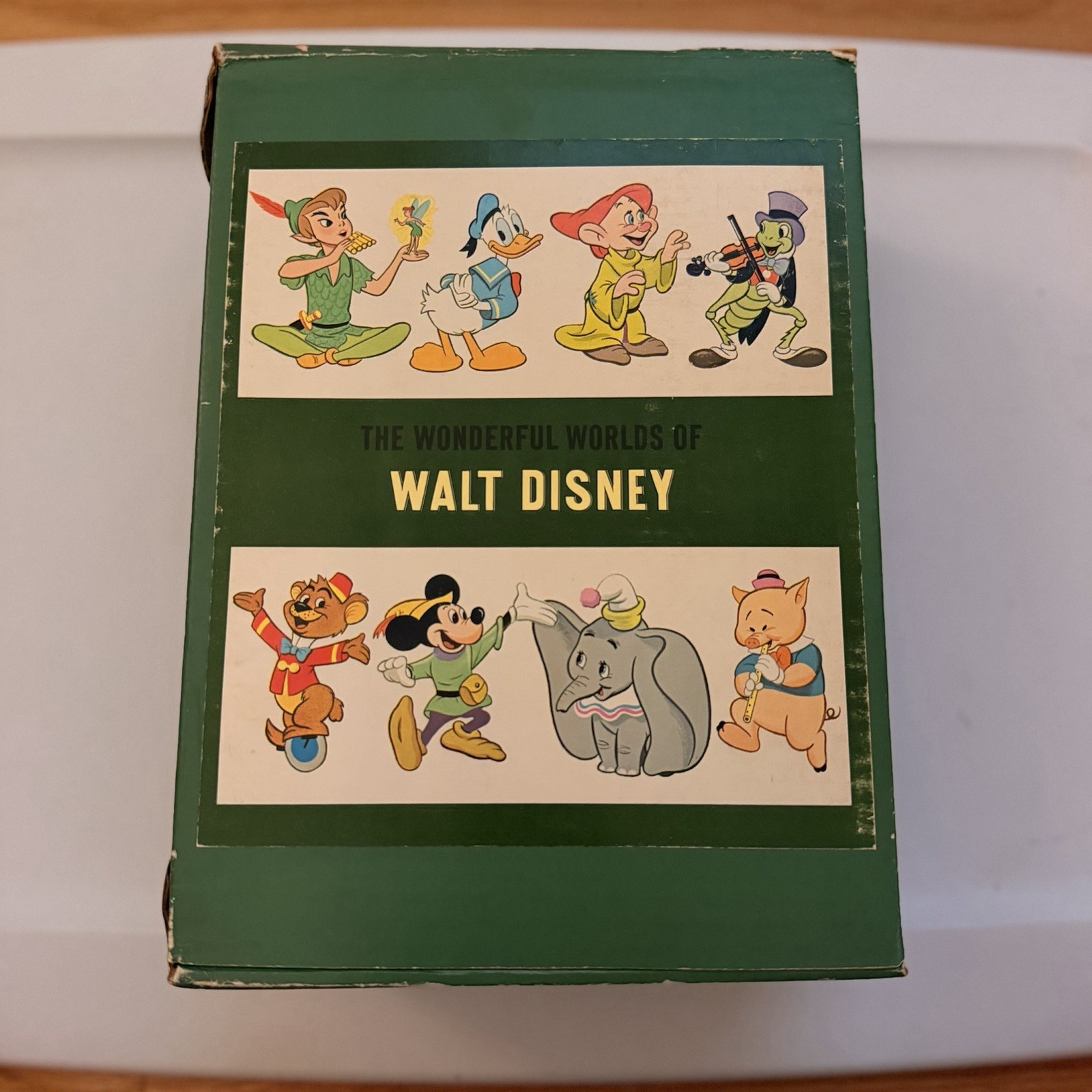 The Wonderful Worlds of Walt Disney 4 Hardcover Book Box Set 1965 Golden Press The Wonderful Worlds of Walt Disney 4 Hardcover Book Box Set 1965 Golden Press