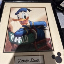 Donald Duck Signed Autograph Framed 11x14 Photo Disney picture