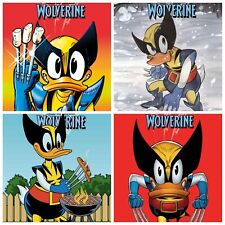 Marvel Disney Set Of 4 What If...? Donald Duck Became Wolverine #1 PRESALE 7/31 picture
