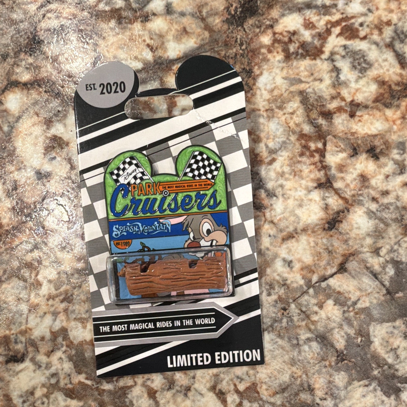 Disney Park Cruisers Splash Mountain Chip Limited Edition Single Pin 2020 Disney Park Cruisers Splash Mountain Chip Limited Edition Single Pin 2020