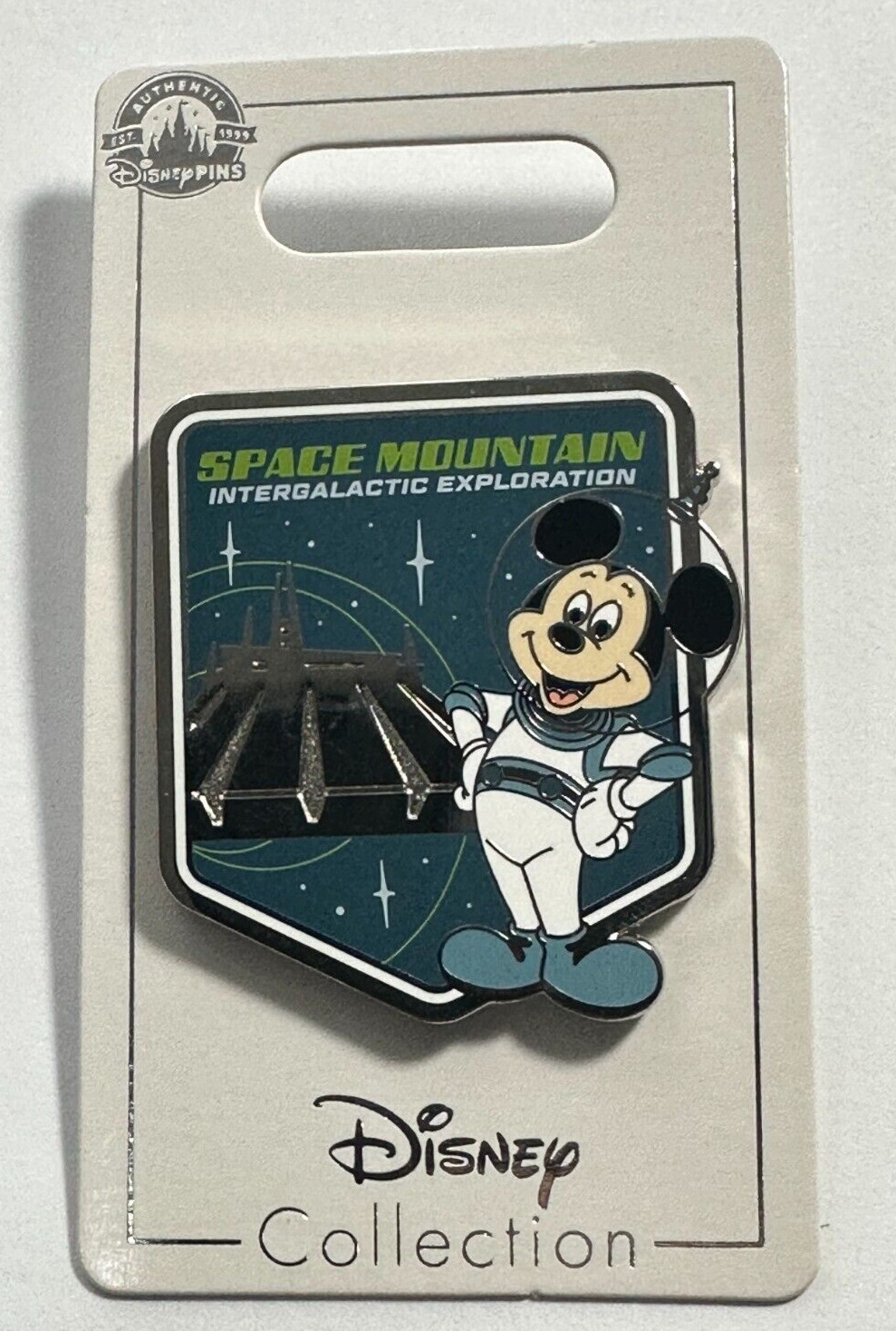 Disney Parks Space Mountain Mickey Mouse Space Suit Pin