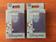 Disney Parks Pins Mickey Mouse 55th Anniversary 2 Pin Mystery Box Lot Of 2 picture